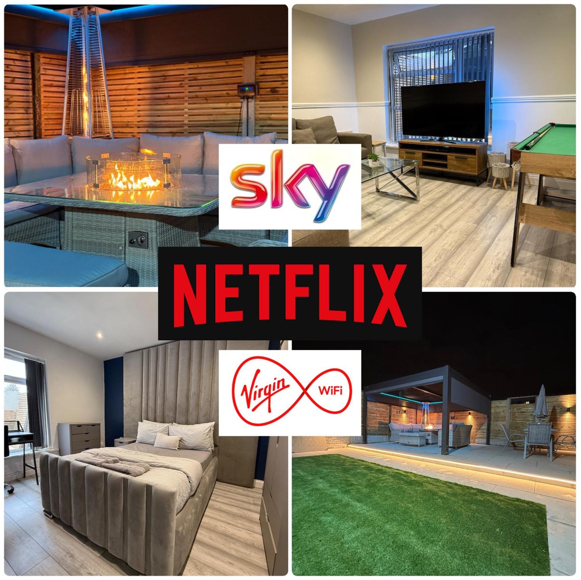 Apartment 5 Bed Town House Within Centre And Sleeps Up To 11 With Sky And Netflix *